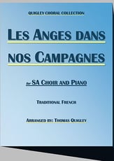 Les Anges dans nos Campagnes SA choral sheet music cover